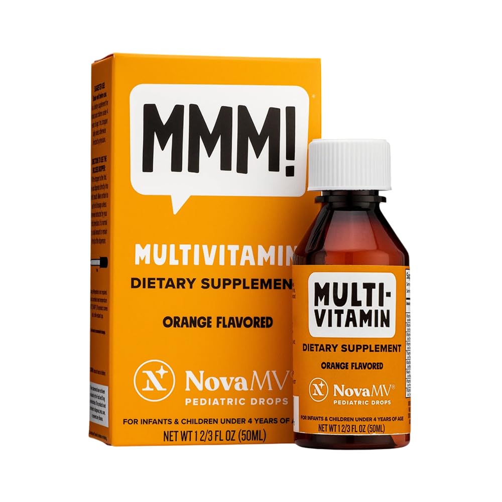 NovaFerrum bottle front label showing orange flavor and benefits