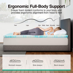 Novilla topper on sofa bed demonstrating instant comfort upgrade