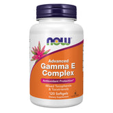 NOW Advanced Gamma E Complex front label showing product identity and size