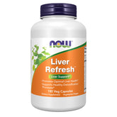 NOW Liver Refresh front packaging showing bottle and brand for clear identification and trust