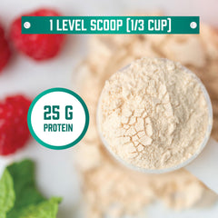 NOW powder texture closeup revealing fine mixable powder for smooth shakes