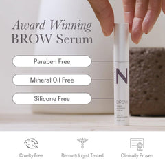 NULASTIN synthetic-bristle spoolie close-up for precise application