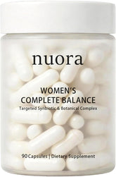 nuora front label bottle showing product identity and vegan benefit