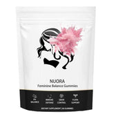nuora front packaging showing pineapple gummies and vegan benefit