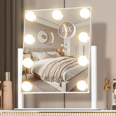 NUSVAN vanity mirror front view showing even LED lighting benefit