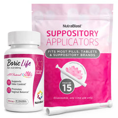 NutraBlast front packaging bundle showing product and applicators for easy identification