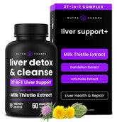 NutraChamps bottle front view showing label and benefits