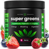 NutraChamps front tub showing product for quick daily greens