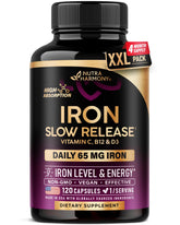NUTRAHARMONY bottle front view showing clear label and benefit