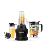 NutriBullet front view matte black showing compact footprint and power