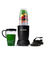 NutriBullet front view showing compact matte black design and countertop convenience