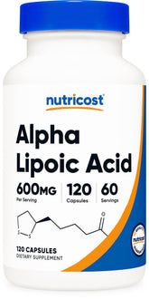Nutricost front bottle view showing label and 60 servings benefit