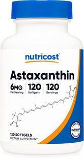 Nutricost bottle front label showing product name and 120 softgels benefit