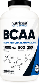 Nutricost front bottle view showing supplement packaging and quantity benefit