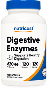 Nutricost bottle front view showing product name and 120 capsules benefit