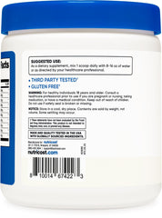 Nutricost scoop on scale showing single serving size and dosage clarity