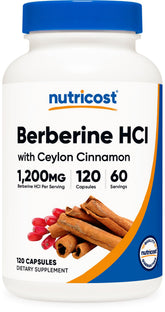 Nutricost front label showing 120 capsules and product name for clarity
