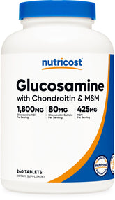 Nutricost front bottle image showing label and supplement benefits