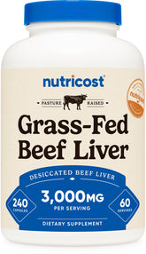 Nutricost front bottle view showing label and servings benefit