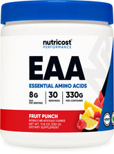 Nutricost front label showing product name and servings for easy identification and confidence