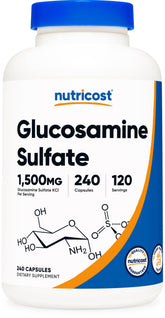 Nutricost front bottle view showing product name and supply benefit