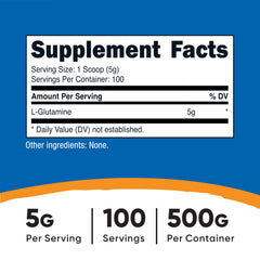Nutricost powder scoop close-up displaying measured serving for accurate dosing