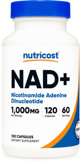 Nutricost bottle front view showing label and 60 servings benefit