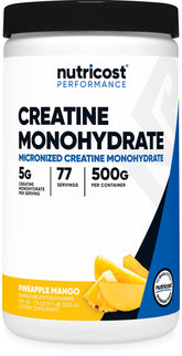 Nutricost front packaging showing pineapple mango flavor and serving count for convenience