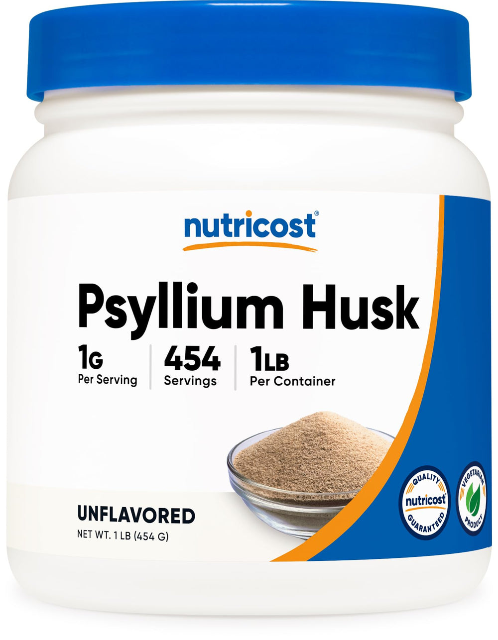 Nutricost front packaging showing label and 1 lb size with quality details