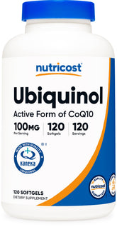 Nutricost front bottle label showing product name and count, clear branding and benefits