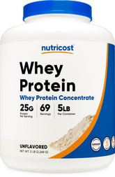 Nutricost front packaging showing 5 lb tub and clear labeling for easy identification
