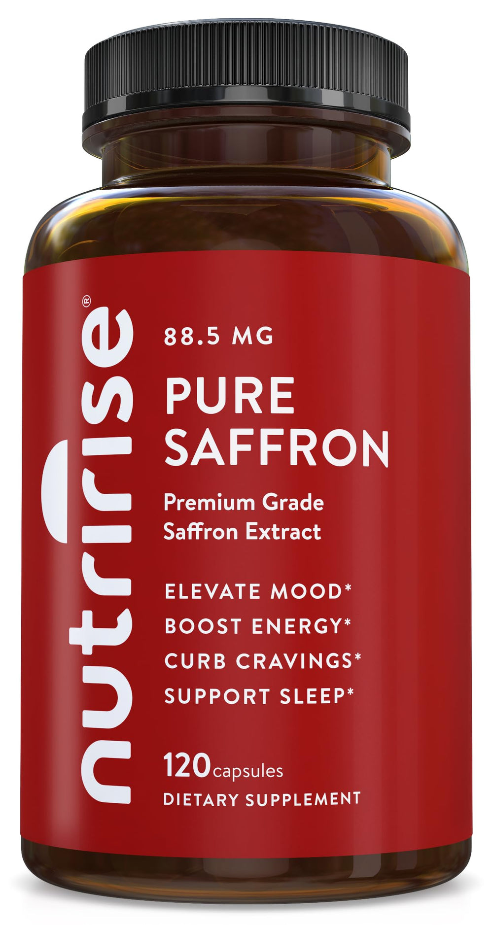 NutriRise front packaging showing bottle and supplement benefits clearly
