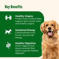 Nutrish apple pea carrot blend close-up offering natural nutrients