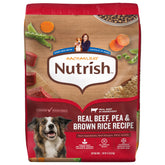 Nutrish front packaging showing 13 lb bag and clear branding benefit clarity