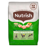 Nutrish front of 14 lb bag showing recipe and branding for confident choice