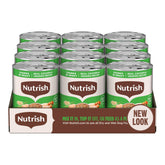 Nutrish front packaging shows 13 oz can and clear labeling for confident choice