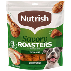 Nutrish front pouch showing 30 oz size and chicken-first benefit