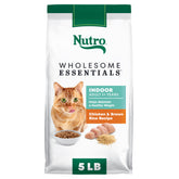 Nutro front pack view showing chicken and brown rice benefits