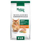 Nutro front packaging showing product benefits and 5 lb size