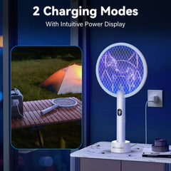 Nymrix charging base with Type‑C cable, showing flexible dual charging convenience