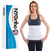NYOrtho front view binder showing full-width support and secure fit