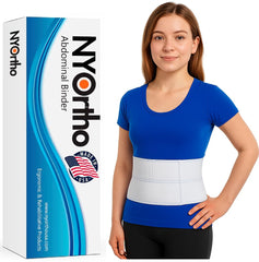 NYOrtho front view showing belt and tidy packaging with immediate support