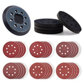 NYXCL front view of 5-inch sanding kit showing complete contents and convenience
