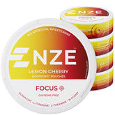 NZE lemon cherry front packaging showing product and benefits