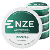 NZE front can showing wintergreen flavor and clean branding benefit fast cognitive support