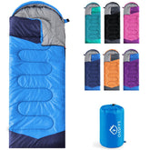 oaskys front view showing full sleeping bag and benefits of size and warmth