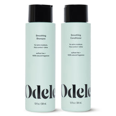 Odele front packaging showing shampoo and conditioner for easy identification and trust