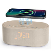 Odokee front view of alarm clock showing minimalist design and readable display