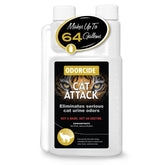 Odorcide Cat Attack front label showing product identity and size benefit