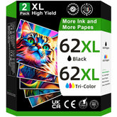 OEGGOINK front packaging showing the 62XL combo and clear compatibility details for quick selection
